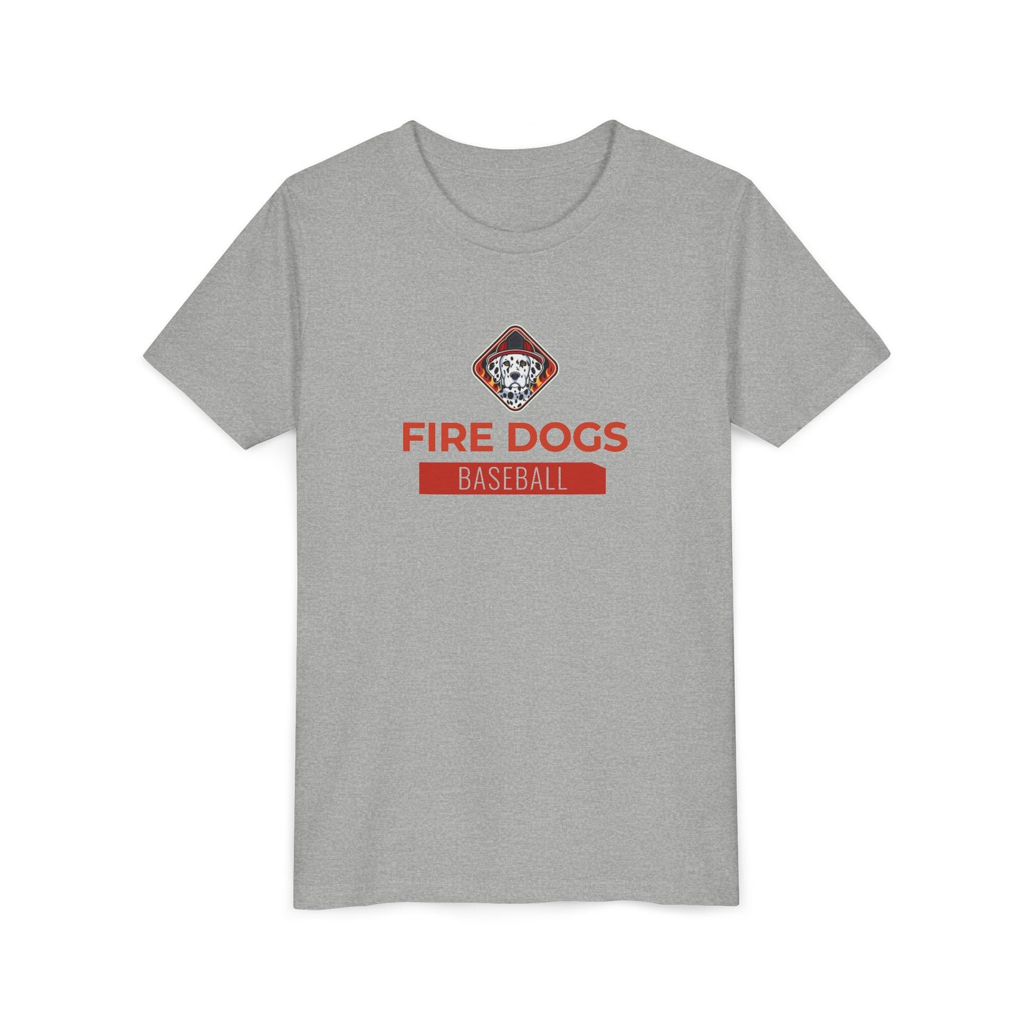 Fire Dogs Baseball Youth Tee
