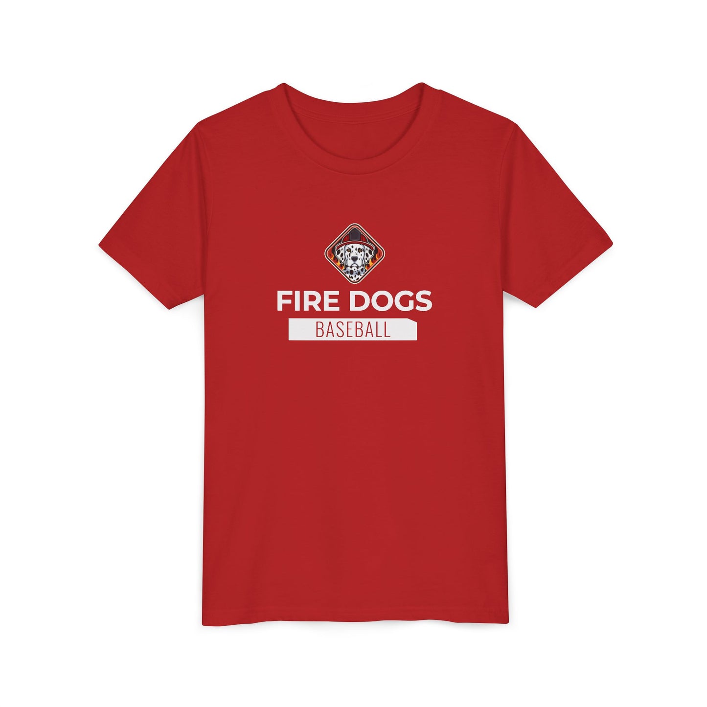 Fire Dogs Baseball Youth Tee