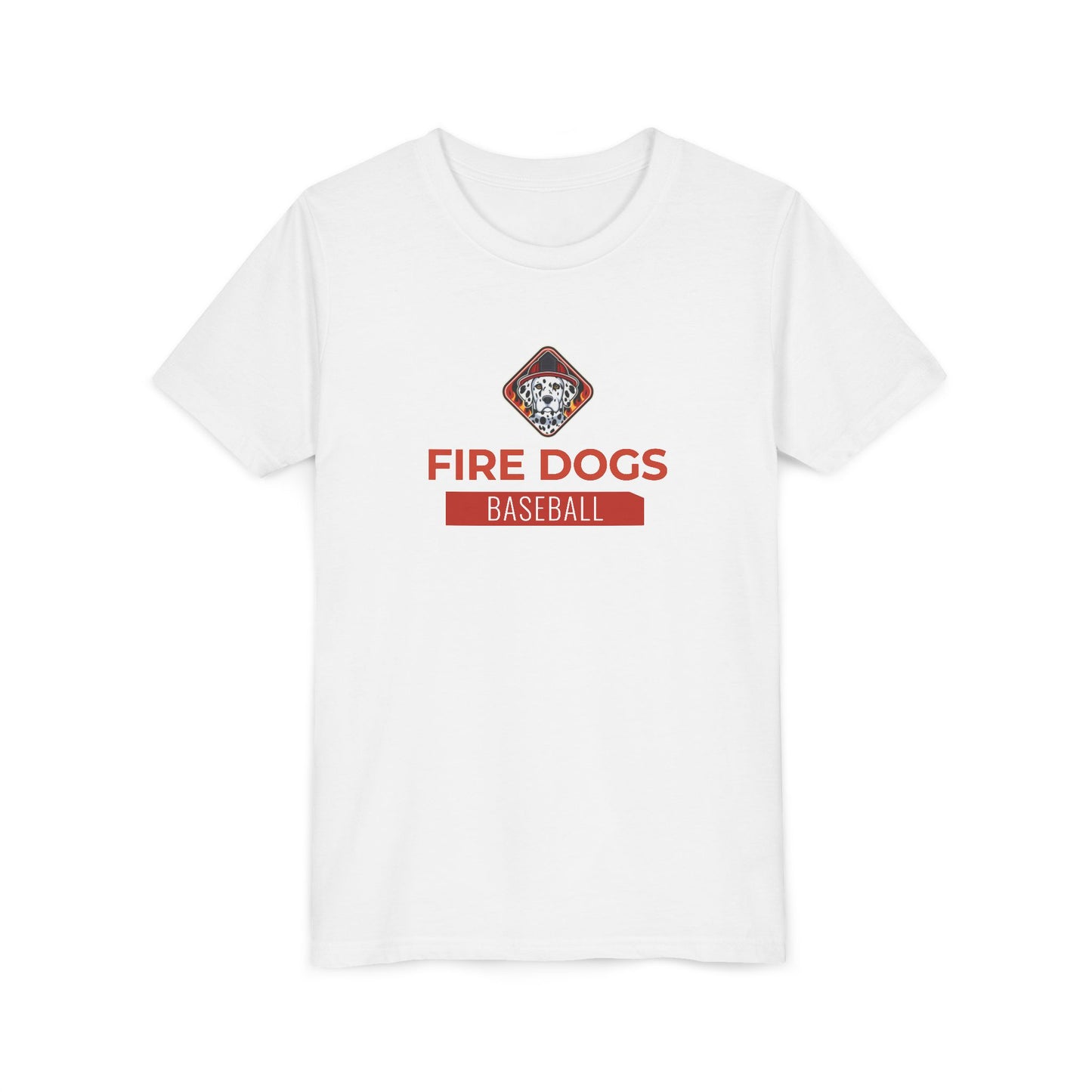 Fire Dogs Baseball Youth Tee