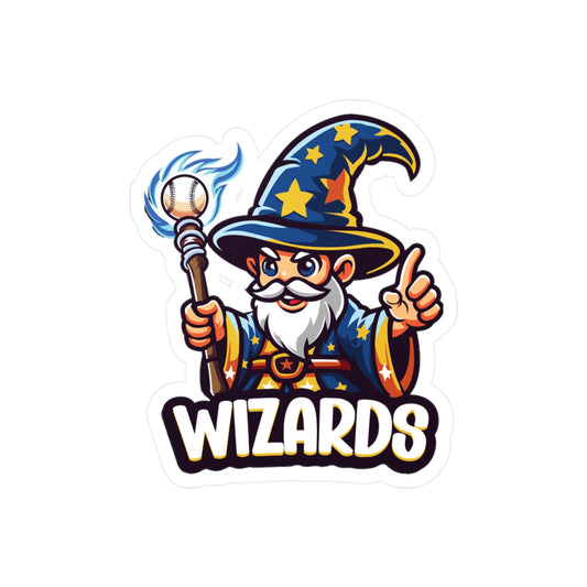 Wizards Baseball Vinyl Decal